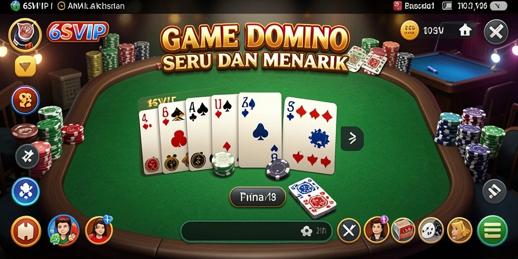 Tampilan gameplay Domino yang menarik di 6SVIP.