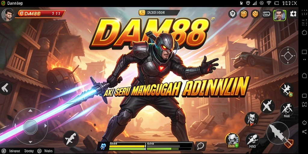 Screenshot utama DAM88 menampilkan gameplay action yang intens dan mendebarkan.