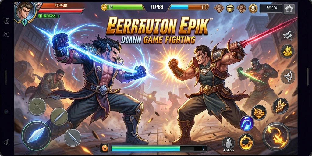 Screenshot gameplay FBRP88 yang menunjukkan pertarungan seru.