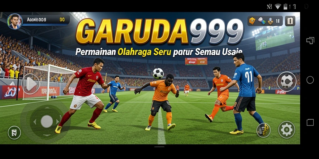 Screenshot GARUDA999 menampilkan aksi seru dalam pertandingan olahraga.