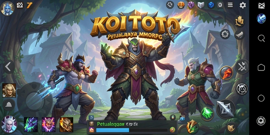 Tampilan penuh aksi dari gameplay KOITOTO di dunia MMORPG yang menakjubkan.