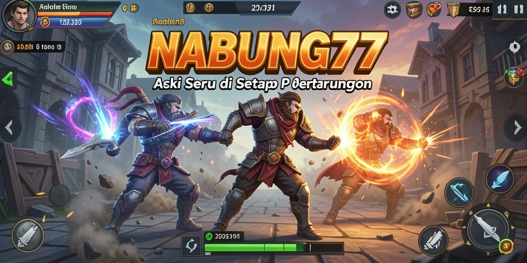 Tampilan menarik dari gameplay aksi NABUNG77 yang seru.