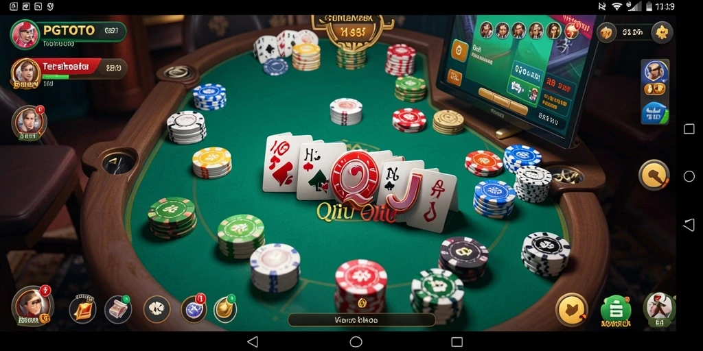 Tampilan gameplay seru dari PGTOTO saat bermain QiuQiu.