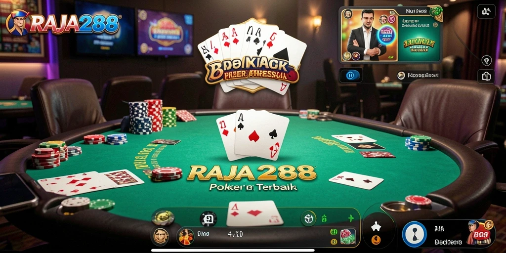 Screenshot gameplay Poker RAJA288 yang seru dan menarik.