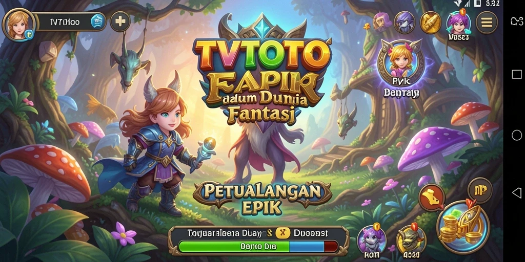 Tampilan gameplay RPG yang memukau dan mendebarkan di TVTOTO.