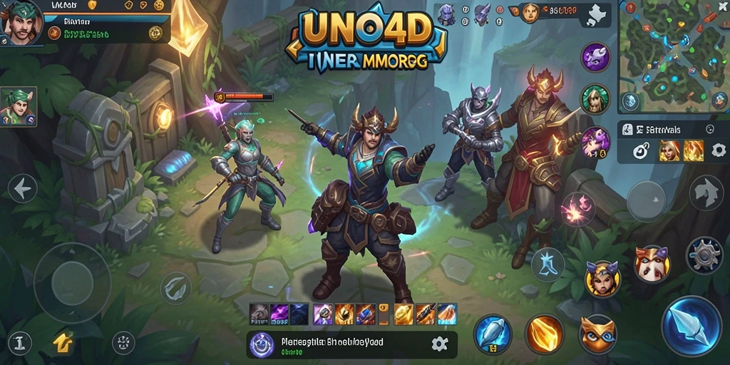 Tampilan gameplay <strong>UNO4D</strong> yang menakjubkan dalam dunia MMORPG.