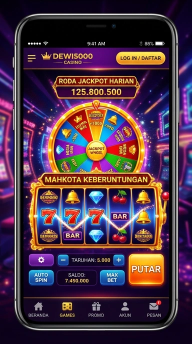 Tampilan antarmuka pengguna dewi5000 yang intuitif dan mudah digunakan.